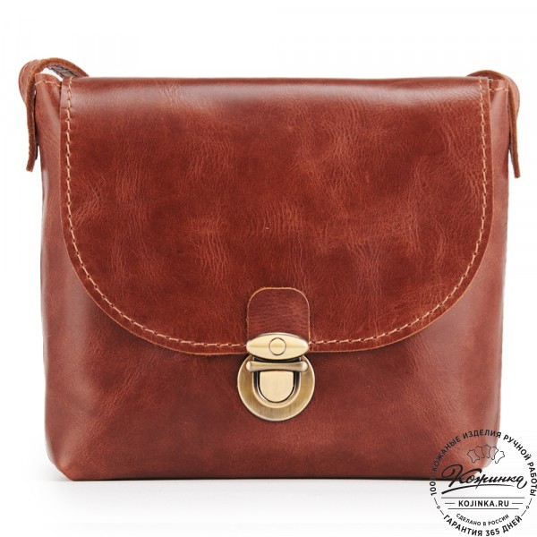  Кожаная сумка "Калифорния Нью" (коньяк). фото 1